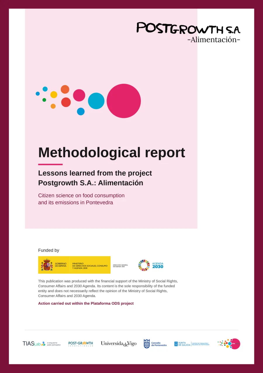 Methodological report. Postgrowth S.A.: Alimentación